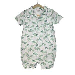 Janie and Jack Palm Tree romper 1-Piece infant boys Outfit 12-18 Month